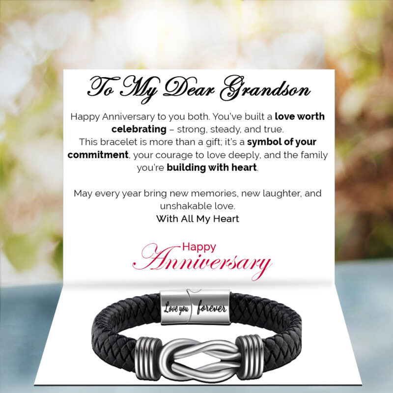 Happy-Anniversary-Dear-Grandson-Bound-by-Strength-Bracelet-Lead-With-Heart