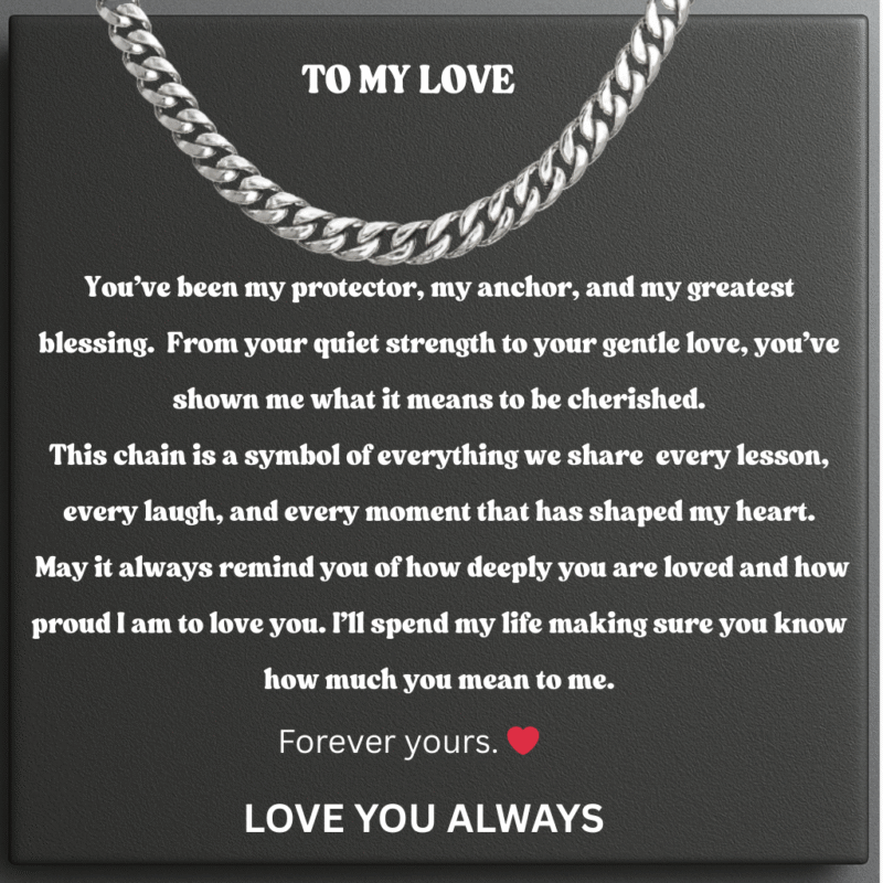 To My Dear Fiance Steel Pulse Necklace My Heart Beats for You To-My-Dear-Fiance-Steel-Pulse-Necklace-My-Heart-Beats-for-You