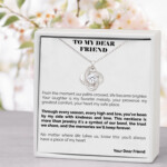 To My Dear Friend Eternal Knot Necklace Chosen Family
