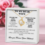 To My Wife Bound by Love Necklace Tied to You Always