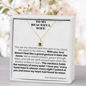 To My Wife Moonlit Soul Necklace You Light My Night