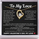 valentine day fiancee bound by love gold