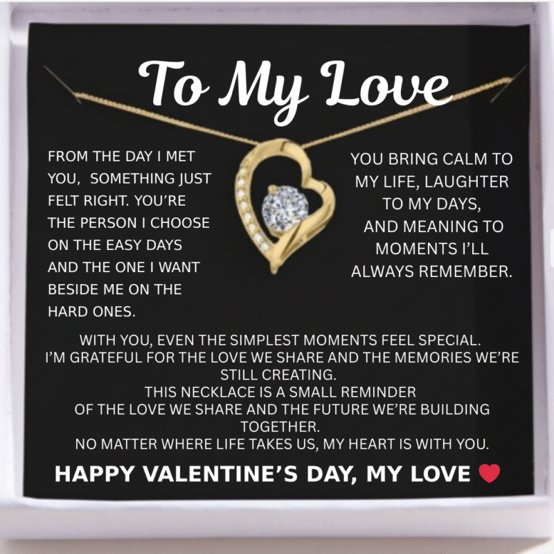 valentine day fiancee bound by love gold