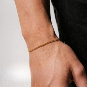 Mens cuban chain bracelet